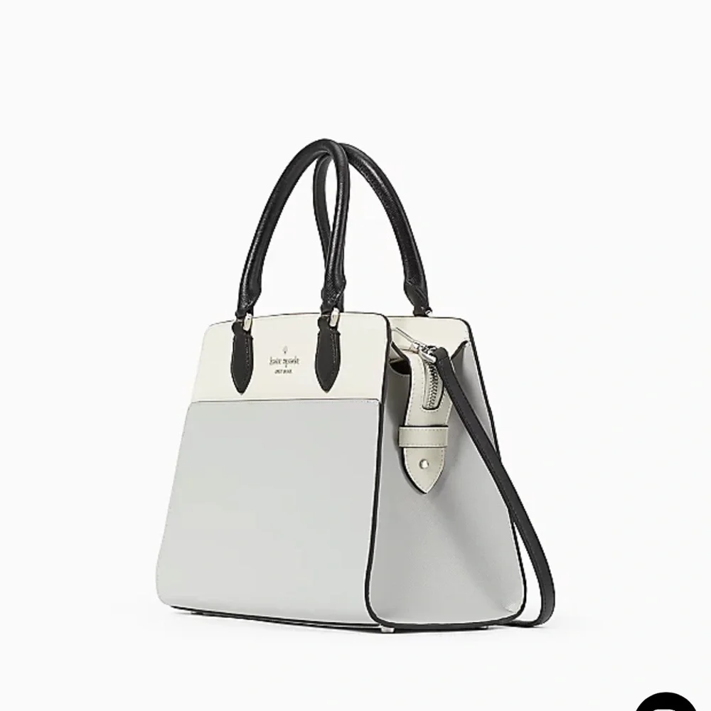 Kate Spade Madison Colorblock Saffiano Leather Medium Satchel
Platinum Grey
NWT - Picture 4 of 16